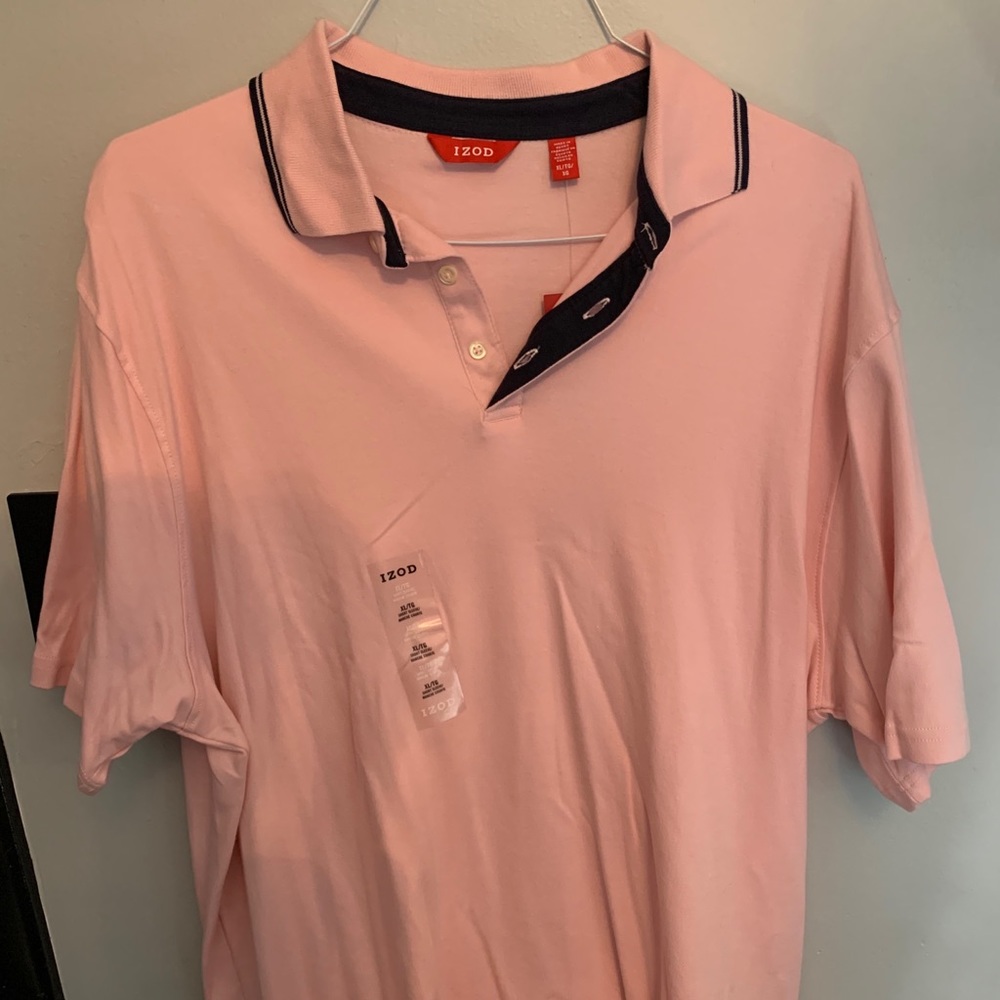 New IZOD pink polo. Size XL